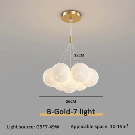 Suspension luminaire moderne LED boule à bulles décorative — LZ4X9T7