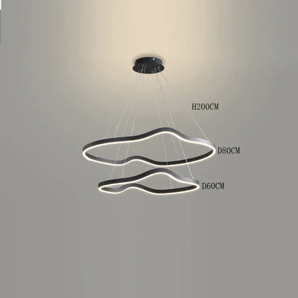 lustre suspension led pour éclairage intérieur moderne