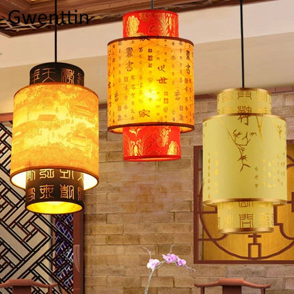 Suspension rétro en peau de mouton pour décoration intérieure — LZ4D7XQ
