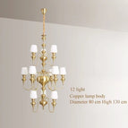 Cuivre doré 12 lumières
