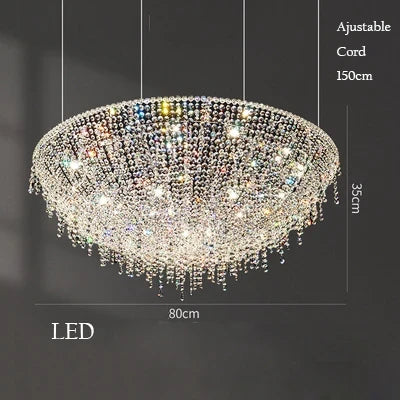 Lustre en cristal au design rétro pour décoration intérieure — LZ4QJ7