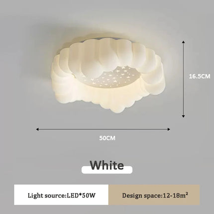 Plafonnier LED décoratif nuages et ciel étoilé pour enfants — LZ4X9T