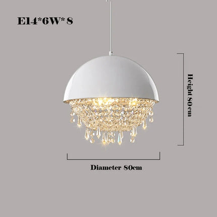Lustre suspension en cristal au design créatif et charmant — LZ4X9M