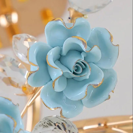 Lustre italien en céramique avec éclairage cristal pour mariage et intérieur — LZ4P9XJ2