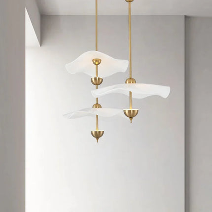lustre créatif nordique en forme de lotus pour décoration intérieure