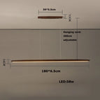 180cm / White pine wood / White light