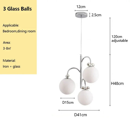 Plafonnier LED suspendu en arc décoratif romantique — LZ4X9T2