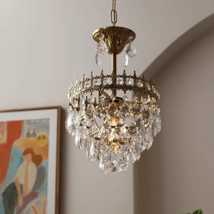 Lustre rétro en cristal pour décoration intérieure élégante — LZ4X9T2N