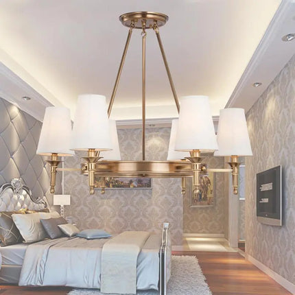 Lustre suspension en cuivre et bronze authentique — LZ4X9T