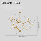 20 Lights Gold / Cold White