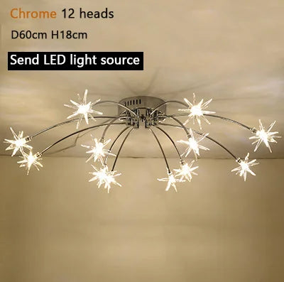 Plafonnier LED nordique moderne effet ciel étoilé pour décoration — LZ4X9T2