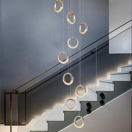 lustre à led design moderne pour éclairage suspendu élégant