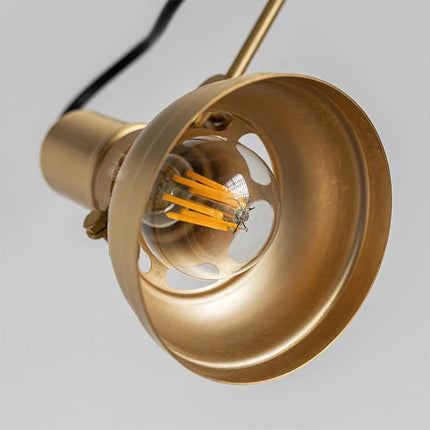 Applique murale nordique rétro en cuivre avec bras oscillant réglable — LZ4X9P2Q