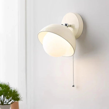 Applique murale en verre blanc style crème française pour intérieur élégant — LZ4X9T2