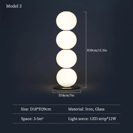 Lampadaire design en verre pour éclairage intérieur décoratif — LZ4XJ9
