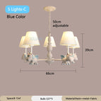 5 lumières bleu C / 3 Température de couleur
