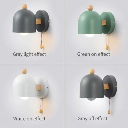 Applique murale LED macaron style nordique avec interrupteur intégré — LZ4X9JQ