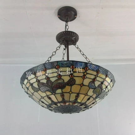 Lustre en verre style Tiffany européen classique pour intérieur — LZ4P9XQ