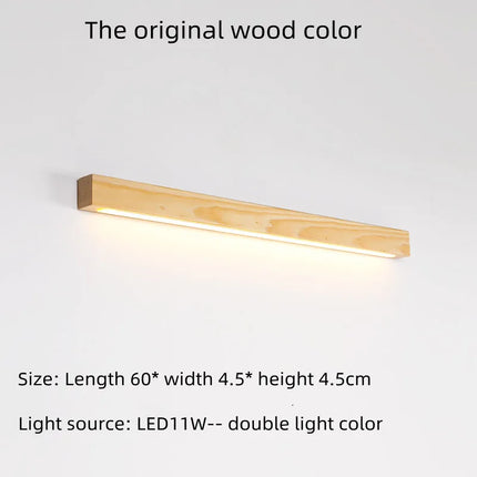 Applique murale LED double teinte en bois de noyer — LZ4X9P2Q