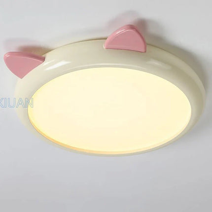 Plafonnier argenté motif chaton fantôme complet — LZ4X9T
