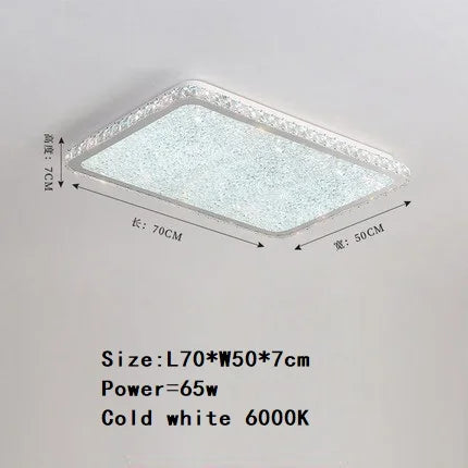 Plafonnier LED rond en cristal K9 au design nordique chaleureux — LZ4X9T