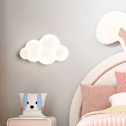 Applique murale en forme de nuage avec télécommande et gradation pour enfants — LZ4X9M