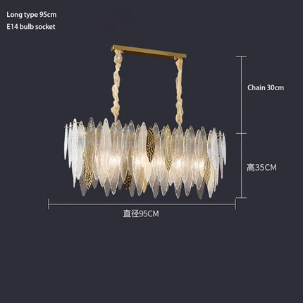 Lustre en verre au design nordique pour décoration intérieure — LZ4X9P