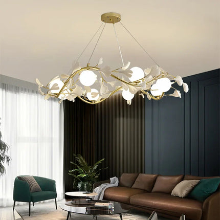 Lustre suspension lumineux design ginkgo pour intérieur — LZ7D9Q2