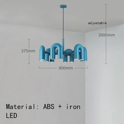 Lustre suspension art déco en métal avec cordon réglable — LZ4X9P2