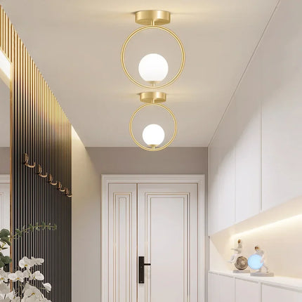 Plafonnier LED en verre pour décoration intérieure moderne — LZ4X9P