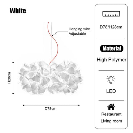 Lustre suspension LED Petal Lustre Italie pour plafond intérieur — LZ4X9P