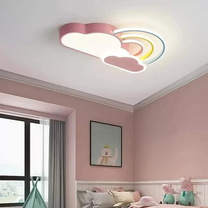 Plafonnier nuage arc-en-ciel décoratif pour chambre d’enfant — LZ4X9J