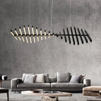 20 têtes 97x47cm / Corps de lampe blanc / RC à intensité variable | CHINE