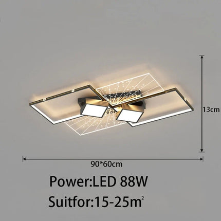 Plafonnier LED moderne pour salon et chambre, design original — LZ4X9T