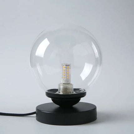Lampe de table LED boule en verre doré pour bureau — LZ4X9P2