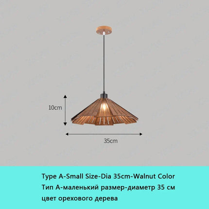 Suspension Wabi-Sabi en bois avec luminaires LED intégrés — LZ4X9Q2