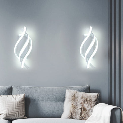 Applique murale LED design spirale en aluminium Psalm — LZ4X9T2