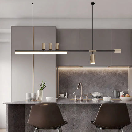 Suspension LED style nordique longue pour table de cuisine et bar — LZ4X9P