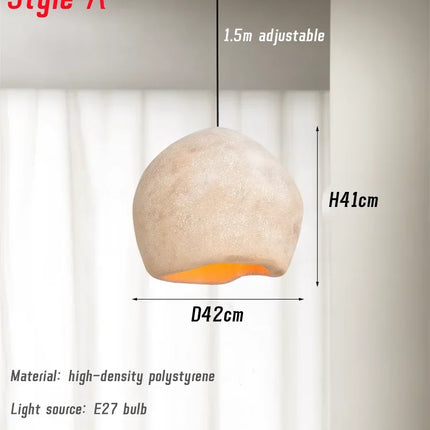 Lustre LED moderne Wabi Sabi pour ambiance intérieure chaleureuse — LZ4X9T2