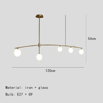 Lustre suspension en métal et verre pour cuisine — LZ4M9Q2
