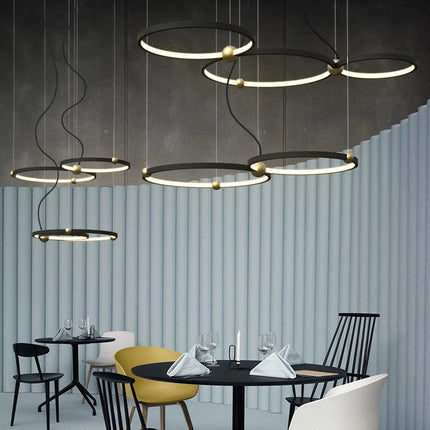 Suspension LED moderne à anneau pour décoration intérieure — LZ4F7XQ