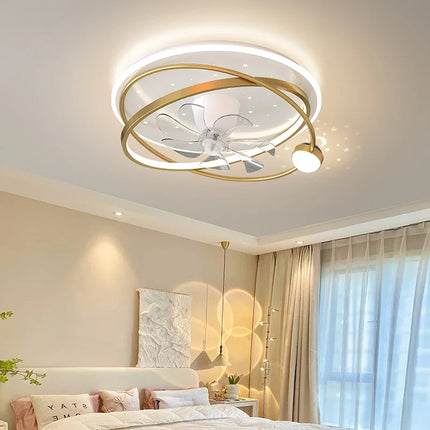 Lustre intérieur avec ventilateur et éclairage intelligent — LZ4X9T