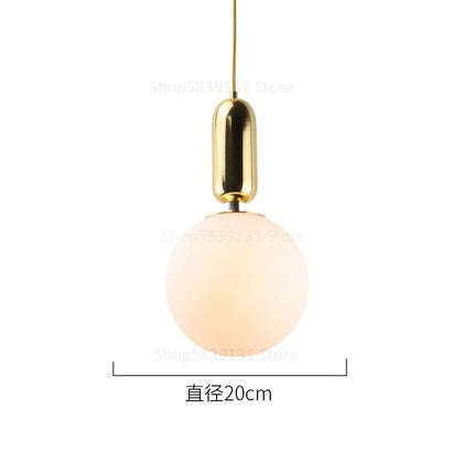 Suspension boule en verre LED pour éclairage intérieur décoratif — LZ4X9T