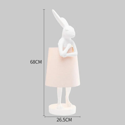 Lampe de bureau design rétro en résine forme lapin pour intérieur — LZ4X9P2