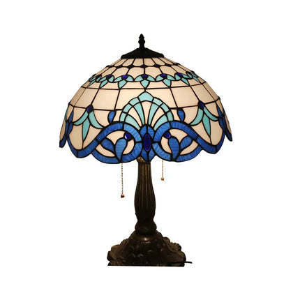 Suspension en verre fait main style nordique motif paon — LZ4X9T2