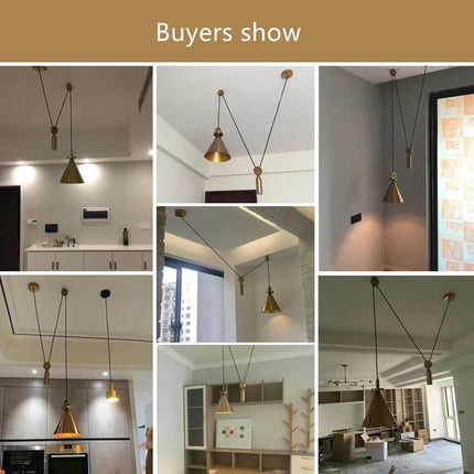 Suspension de plafond réglable en métal pour salon et salle à manger LED — LZ4X9Q2M