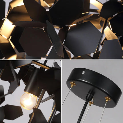 Lustre LED moderne en fer pour décoration intérieure — LZ4X9T2
