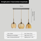 L70cm Ambre 3lumières / Sans ampoule