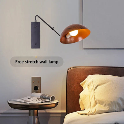Applique murale LED nordique rétro à bras long design moderne — LZ4N7Q2