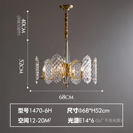 Lustre LED en cristal style nordique pour décoration intérieure — LZ4X9P2